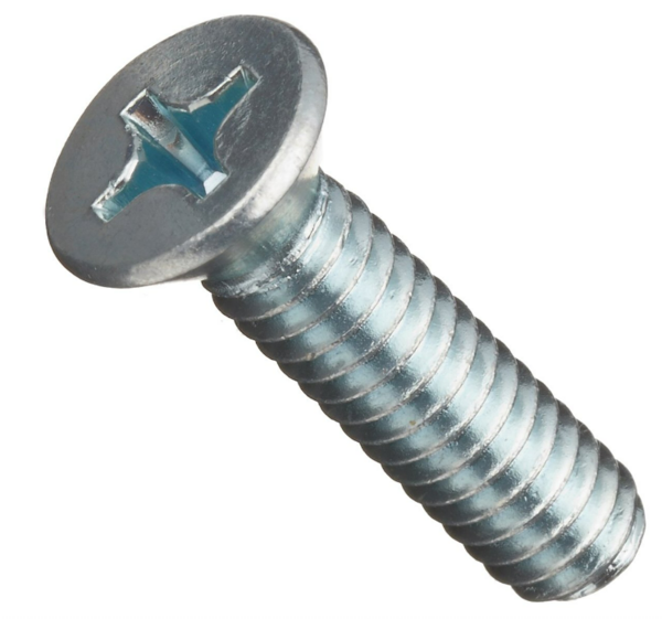 MS24693C-6BP #4 - 40 X 1/2" PHIL 100D FLAT HEAD MACHINE SCREW 18-8 STAINLESS, BLACK OXIDE